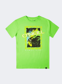 ONeill Anders Boys Lifestyle T-Shirt Fluor Green
