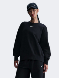 Nike Phoenix Fleece Women Lifestyle Sweatshirt Black/Sail