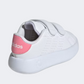 Adidas Advantage Cf Infant Girls Sportswear Shoes White/Pink/Black