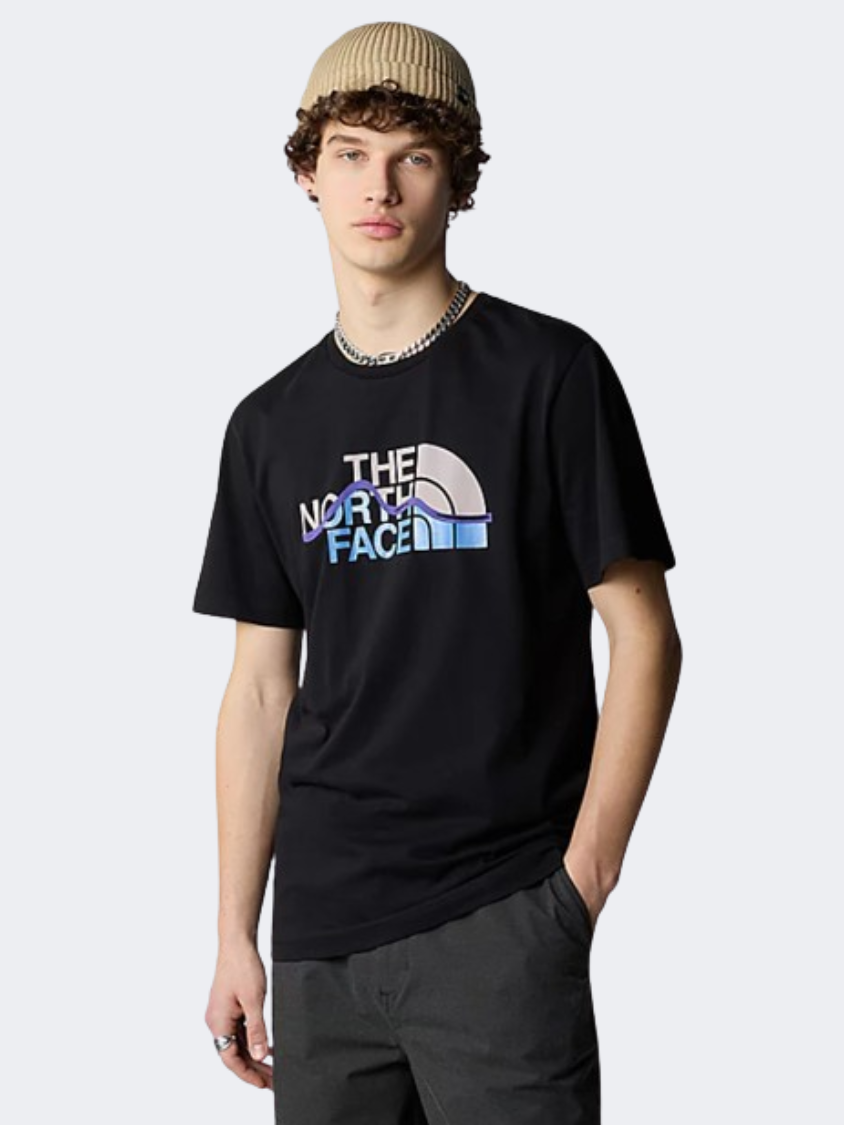 The North Face Mountain Line Men Lifestyle T-Shirt Black/Blue