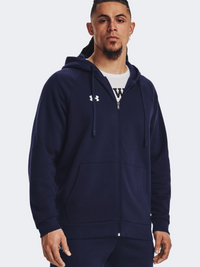 Under Armour Rival Fleece Fz Men Lifestyle Hoody Midnight Navy