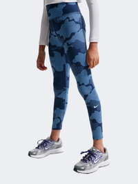 Nike Df One Aop Girls Lifestyle Tight Mystic Navy/Blue