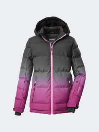 Killtec Ksw 330 Quilted Girls Skiing Jacket Dark Raspberry