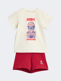 Adidas Marvel Spider-Man T-Shirt Baby-Boys Sportswear Set Off White