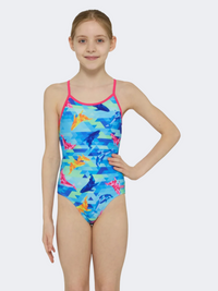 Zoggs Dolphine Sprintback Girls Swim Monokini Dolf