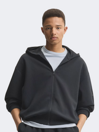 Adidas Soft Lux Men Full Zip Sportswear Hoodie Black