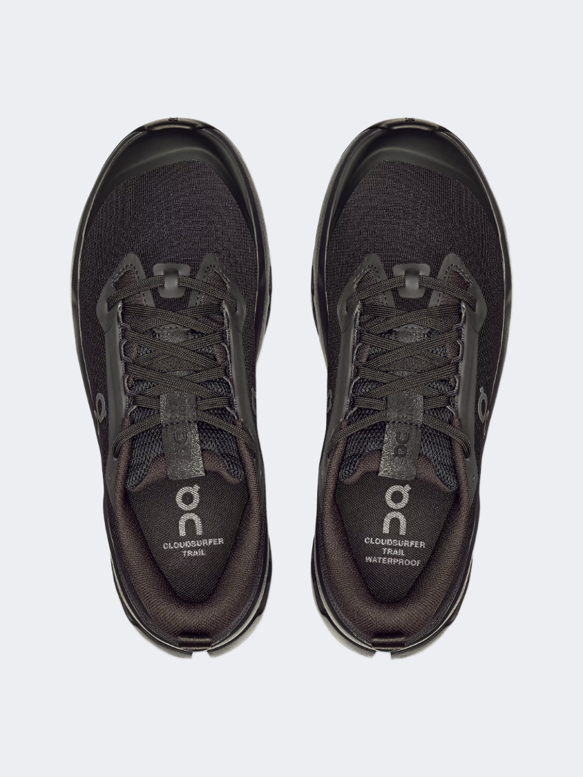 On Cloudsurfer Trail 2 Wp Women Trail Running Shoes Black