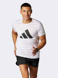 Adidas Run It Men Running T-Shirt White