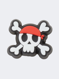 Crocs Tiny Pirate Skull Unisex Lifestyle Pins White/Black/Red