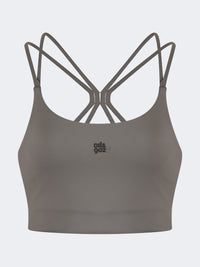 Oil And Gaz Supportive Women Lifestyle  Longline Bra With Bach Khaki