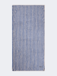 Oil And Gaz Absorbent Unisex Striped Beach Towel Blue/White