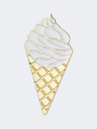 Crocs Vanilla Waffle Cone Unisex Lifestyle Pins Gold