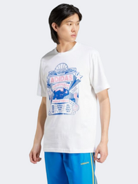 Adidas Street 4 Men Original T-Shirt White/Blue