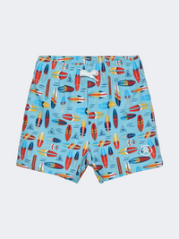 Color Kids Aop Boys Swim Short Cerulean