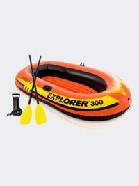 Intex Explorer 300 211 X 117 X 41 Cm Beach Boat Multicolor