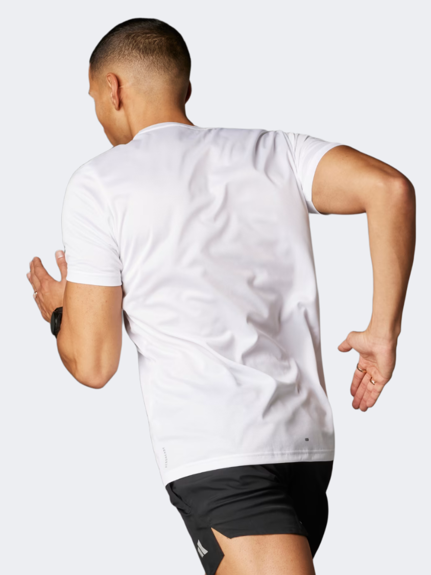Adidas Run It Men Running T-Shirt White