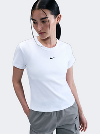 Nike Sportswear Rib Women Lifestyle T-Shirt White/Black