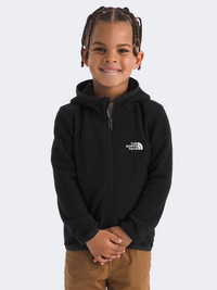 The North Face Glacier Full Zip Hooded Boys Skiing Fleece Tnf Black