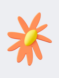 Crocs Orange Crafted Daisy Unisex Lifestyle Pins Multicolor