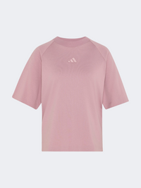 Adidas Kit Small Logo Women Sportswear T-Shirt Magic Mauve