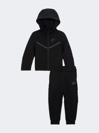 Nike Sportswear Tech Fleece Full Zip Boys Lifestyle Set Black