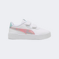 Puma Carina 3 Space Belle V Girls Lifestyle Shoes White/Pink
