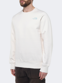 The North Face Raglan Box Nse Men Lifestyle Sweatshirt White Dune/Pine