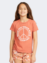 Billabong Wish You Were Here Kids-Girls Lifestyle T-Shirt Cider