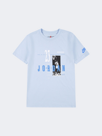 Nike Jordan Brand Crew Boys Lifestyle T-Shirt Hydrogen Blue