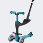 Micro Mini Deluxe 3-In-1 Deluxe Plus Kids Skating Scooter Ice Blue