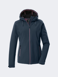 Killtec Kow 8 Softshell Women Skiing Jacket Blue Night