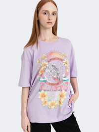 Billabong Goes Around Here Women Lifestyle T-Shirt Peaceful Lilac