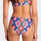 Blu 4U Diamond Frame Hipster Swimwear Bikini Brief Women Beach Slip Pink