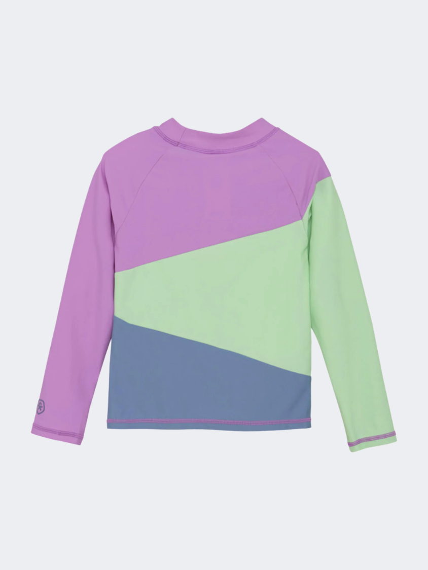 Color Kids Colorblock Boys Beach Rashguard Purple