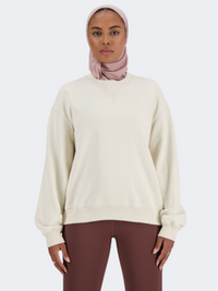 New Balance Athletics Women Lifestyle Sweatshirt Linen
