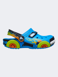 Crocs Classic IAM Monster Truck Infant Lifestyle Clog Neon Ocean