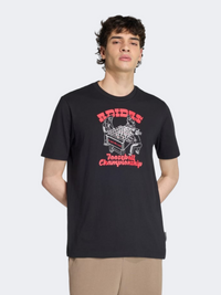 Adidas Novelty Foosball Graphic Men Sportswear T-Shirt Black