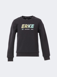 Erke Pullover Kids Training Sweatshirt Black