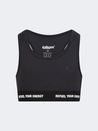 Oil And Gaz Light Support Kids-Girls Lifestyle Bra Black