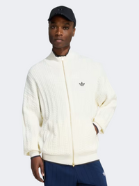Adidas Firebird Cable Knit Track Top Men Originals Jacket Cloud White