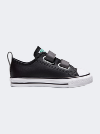 Converse Chuck Taylor All Star 2V Chalk Infant-Unisex Lifestyle Shoes Black/Darker Grey