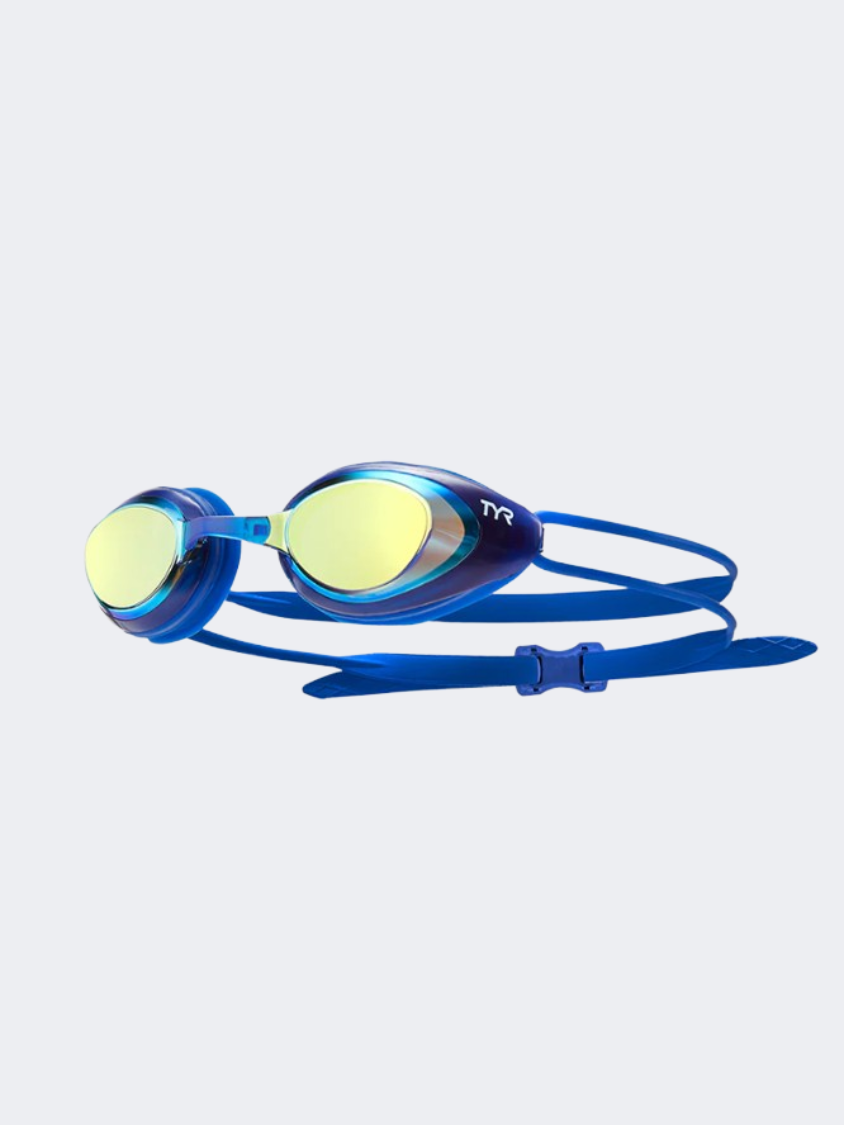 Tyr Black Hawk Racing Swim Goggles Gold/Royal
