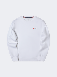 Erke Pullover Men Tennis Sweatshirt White