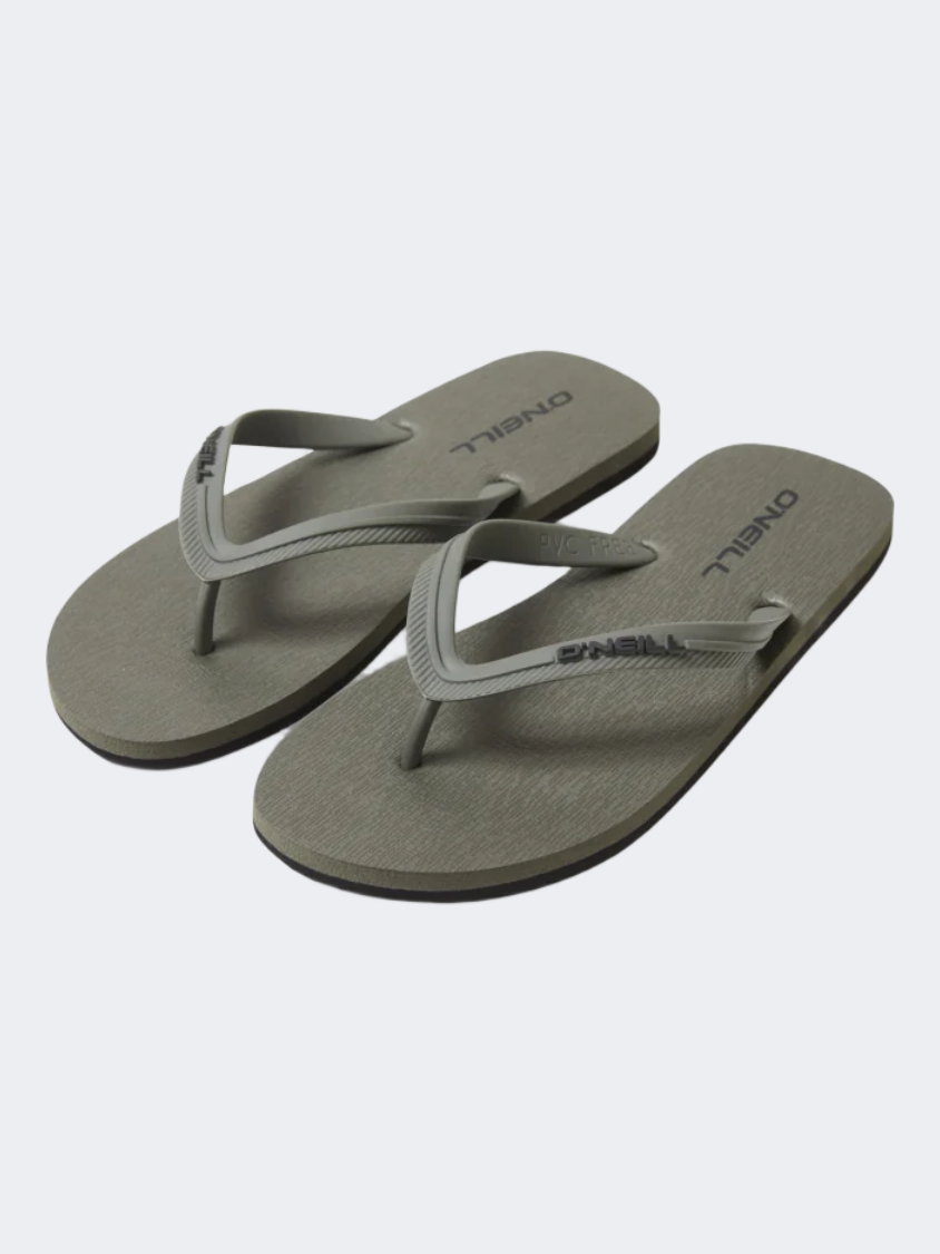 O&#39;Neill Profile Small Logo Men Beach Slippers Military Green