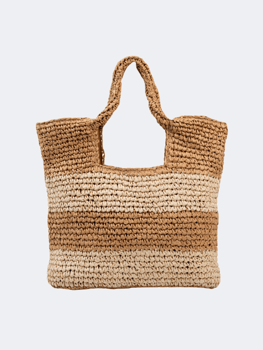 Amelie Straw Women Beach Bag Tan