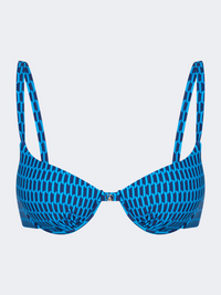 Oil And Gaz Comfortable Women Beach Bra Navy/R.Blu