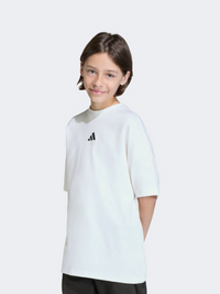 Adidas Future Icons Oversized Kids-Boys Sportswear T-Shirt White/Black