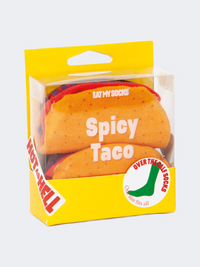 Eat My Socks Spicy Taco Unisex Lifestyle Sock Multicolor
