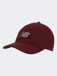 New Balance 6 Panel Structured Snapback Unisex Lifestyle Cap Monarch Burgundy