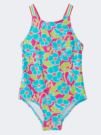 Hatley Floating Poppies Girls Beach Monokini Multicolor
